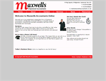 Tablet Screenshot of maxwellsaccountants.co.uk